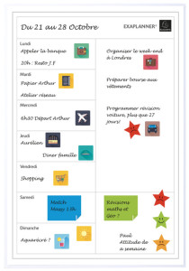 EXACOMPTA Planning magnétique Perso Exaplanner