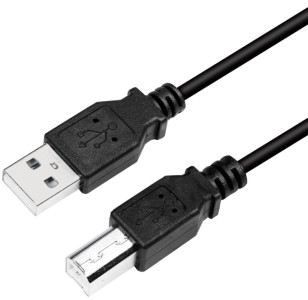 LogiLink Câble USB 2.0, USB-A - USB-B, 2,0 m, noir