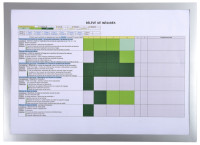 EXACOMPTA Cadre magnétique, A3, argent EXACOMPTA Cadre magnétique, A3, argent