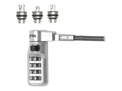 Dicota : SECURITY COMBINATION LOCK EXCHANGEABLE T/N avec HEAD