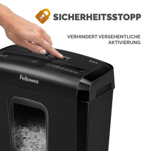 Fellowes Destructeur de documents Powershred 6M, noir