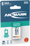 ANSMANN Batterie NiMH, maxE Micro AAA, 550 mAh, blister de 2 ANSMANN Batterie NiMH, maxE Micro AAA, 550 mAh, blister de 2