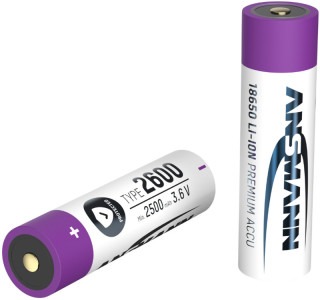 ANSMANN Batterie Li-Ion 18650, 3.6 V, 2600 mAh