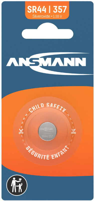 ANSMANN Pile pour montres à l'oxyde d'argent, SR1154 (SR44)