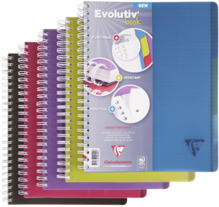 Clairefontaine Cahier Evolutiv'book, A4+, quadrillé 5x5