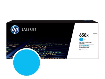 HP 658X Cartouche de toner Cyan 28000 pages pour Laserjet