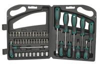 BRÜDER MANNESMANN Kit d'outils, 47 pièces, dans une malette BRÜDER MANNESMANN Kit d'outils, 47 pièces, dans une malette