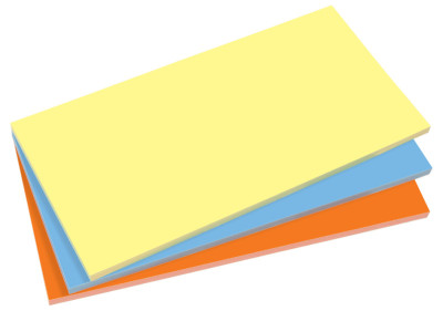sigel Carte de présentation Static Notes, statique, jaune