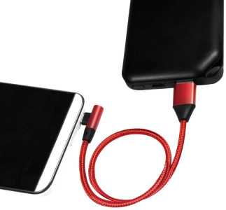 LogiLink Câble USB 2.0, USB-A - Micro USB, 0,3 m, rouge