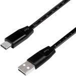 LogiLink Câble USB 2.0 avec règle, USB-A - USB-C mâle, noir LogiLink Câble USB 2.0 avec règle, USB-A - USB-C mâle, noir