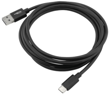ANSMANN données et câble de charge USB A - USB-C, 2000 mm, noir