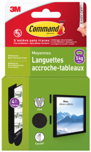 Commande 3M bandes de montage photo bandes, Taille: M, blanc