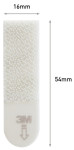 3M Command Languettes accroches tableaux, taille: S, blanc