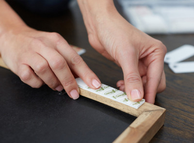 3M Command Languettes accroches tableaux, taille: L, noir