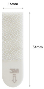 3M Command Languettes accroches tableaux, taille: S, noir