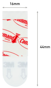 3M Command Attaches posters, taille: S, blanc