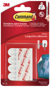 Commande 3M Strips Recharge, Taille: M, blanc