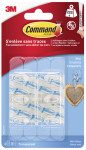 3M Command Mini-crochet, plastique, taille: S, transparent 3M Command Mini-crochet, plastique, taille: S, transparent