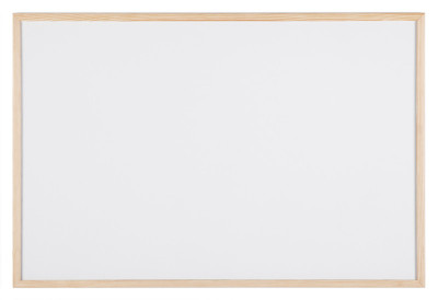 Bi-Office Tableau blanc, cadre en bois, (L)400 x (H)300 mm