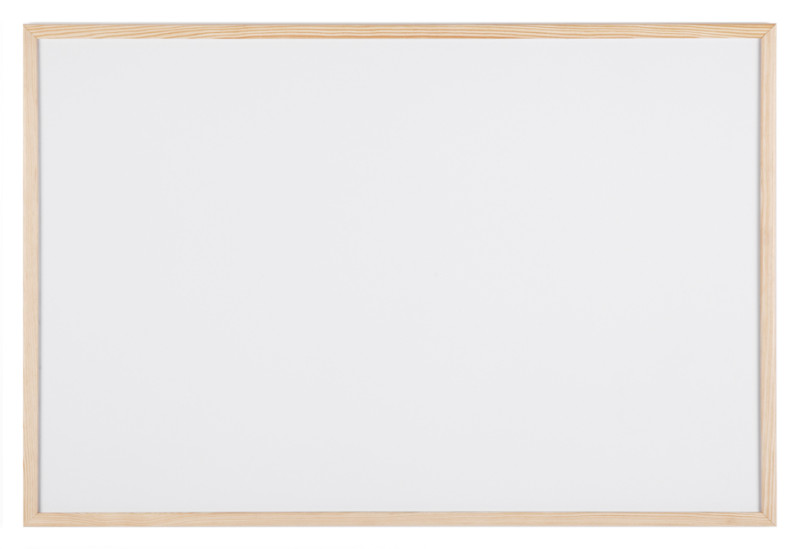 Bi-Office Tableau blanc, cadre en bois, (L)600 x (H)400 mm