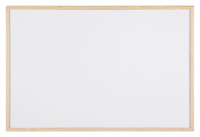 Bi-Office Tableau blanc, cadre en bois, (L)900 x (H)600 mm