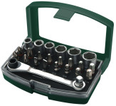 BRÜDER MANNESMANN Jeu d'embouts & de douilles, 24 pièces BRÜDER MANNESMANN Jeu d'embouts & de douilles, 24 pièces