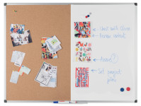 Bi-Office Tableau mixte, tableau blanc / liège, 1.200x900 mm