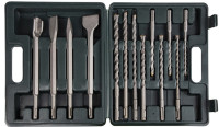 BRÜDER MANNESMANN Kit de forets & burins SDS PLUS, 13 pièces BRÜDER MANNESMANN Kit de forets & burins SDS PLUS, 13 pièces
