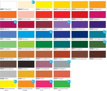 KREUL Peinture acrylique el Greco, noir, 75 ml