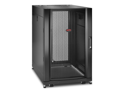 APC : NETSHELTER SX 18U SRVR RACK ENC 600X900MM W/ SIDES BLK