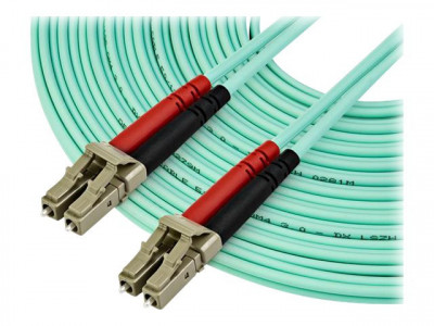 Startech : 10M OM4 FIBER OPTIC PATCH CORD AQUA - LC/LC - 50/125 - 40/100GB