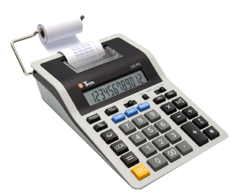  TWEN CALCULATRICE IMPRIMANTE 110 PD, GRIS/Noir