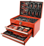 BRÜDER MANNESMANN Jeu d'outils, 155 pièces, caisse à outils BRÜDER MANNESMANN Jeu d'outils, 155 pièces, caisse à outils