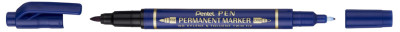 Pentel Marqueur permanent Pen, double pointe, noir