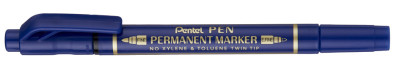 Pentel Marqueur permanent Pen, double pointe, rouge