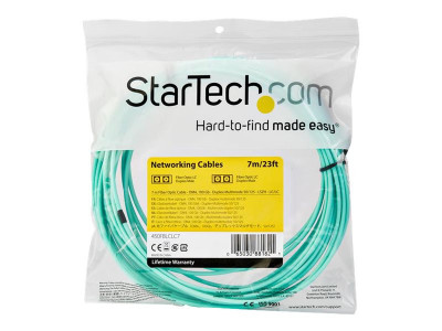 Startech : 7M OM4 FIBER OPTIC PATCH CORD AQUA - LC/LC - 50/125 - 40/100GB