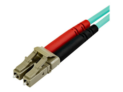 Startech : 15M OM4 FIBER OPTIC PATCH CORD AQUA - LC/LC - 50/125 - 40/100GB