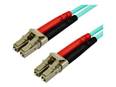 Startech : 15M OM4 FIBER OPTIC PATCH CORD AQUA - LC/LC - 50/125 - 40/100GB