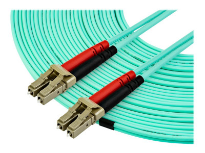 Startech : 15M OM4 FIBER OPTIC PATCH CORD AQUA - LC/LC - 50/125 - 40/100GB