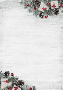 Sigel papier motif de Noël Garland, A4, 90 g / m²