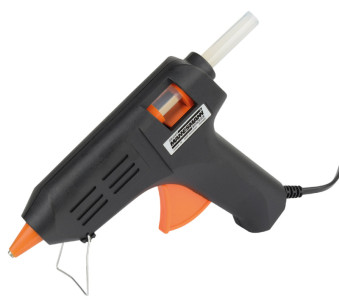 BRÜDER MANNESMANN Pistolet à colle, malette en plastique