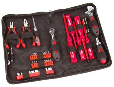 BRÜDER MANNESMANN Kit d'outils pour électronique, 45 pièces