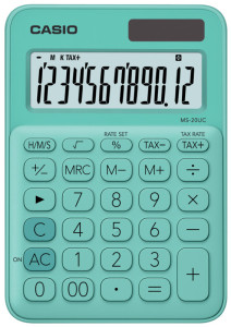 CASIO Calculatrice de bureau MS-20UC-GN, vert