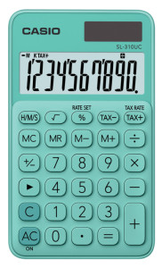 CASIO Calculatrice SL-310UC-BU, bleu