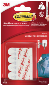 Bandes de commande 3M Recharge, taille: S, blanc