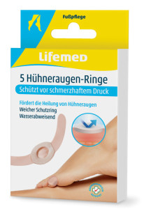 Lifemed Anneaux anti-cors, transparent, paquet de 5