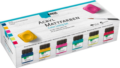 KREUL Peinture acrylique mate, kit Color Living