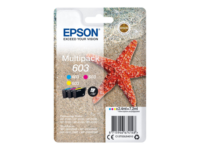 Epson : Multipack 3-couleurs 603 encre