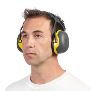 3M Peltor Casque antibruit confort X2A, noir/jaune