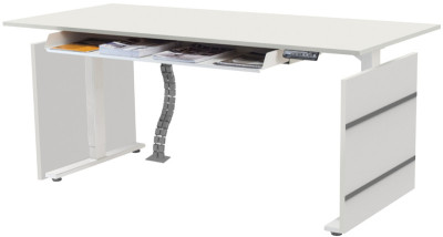 Kerkmann bureau assis-debout Déplacer 3, (B) 1 600 mm, gris